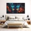 The Castle Decor Butterflies Wall Painting Wooden Framed Digital Painting 27x48 Inch