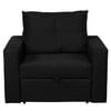 Eden  Pull Out Sofa cum Bed  in Black Colour