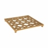 Metalsmith Square Metal Trivet Gold Heat Resistant Table Protector