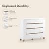 Oslo Engineered Wood Chest of 8 Drawers in White Finish