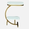 Mettura Metal Side Table in Gold Colour
