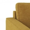 Apollo 3 Seater Fabric Sofa in Ochre Colour