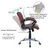 Liieancoinn Mid Back Executive Chair in Ten Brown Colour