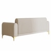 Veniza Velvet 3 Seater Sofa In Cream Colour