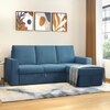 Kowloon Sectional Sofa Cum Bed with Storage in Colonial Blue