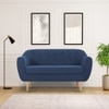 Colam Velvet 2 Seater Sofa in Navy Blue Colour