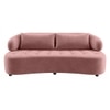 Henry Velvet 3 Seater Sofa Peach color