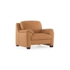Farina 1 Seater Half Leather Sofa in Mustard Colour