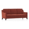 Abbey Sofa (Colour : Dark Coral, Cushion : Soft, Seating Capacity : 3 Seater)