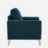 Nency Velvet 1 seater Sofa T Blue