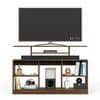 Bevlyn Engineering Wood Floor Standing Tv Entertainment Unit In Brown Maple Finish