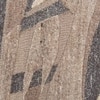 Abstract Organic Handmade Natural Wool Wall Art Brown Taupe 4 x 2 Feet