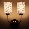 Devansh Metal Electric Wall Light in Gold Colour with Multi Shade Count of 2 Lights