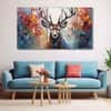 The Castle Decor Beautiful Deer Wall Painting Wooden Framed Digital Painting 27x48 Inch (Style 3)