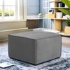 Emmett Ottoman in Midnight Grey Colour
