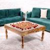 Sydney Sheesham Wood Coffee Table In Teak Finish