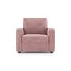 Apollo 1 Seater Fabric Sofa in Desert Rose Colour