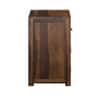 Vrinda Shesham Solid Wood 1 Door & 1 Drawer Bedside In Provincial Teak Finish