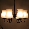 Devansh Gold Antique Wall Mounted Lamp With Off-White Cotton Shade