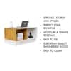 Hexa Engineered Wood Coffee Table With Storage And Open Rack In Frosty White And Giant Wood