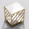 Small Metal Side Table in Gold Colour