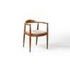 Dado Solid Wood Dining Table with Six Chairs in White Colour