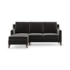 Abbey Sectional Sofa (Colour : Pebble Grey, Cushion : Hard, Seater : Left Aligned 2 Seater + Left Aligned Chaise)