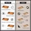 Inseparables Teak Wood Serving Tray Black