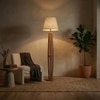 Tall Boy Black Jute Floor Lamp with Black Jute Base