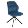 Slaman Fabric Dining Chair in Blue Colour