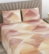 Aira Multicolor Geometric 400 TC Cotton Flat Super King Size Bedsheet with 2 Pillow Covers – Threads