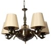 Devansh Wood Wall Mounted Lamp With Black Cotton Shade