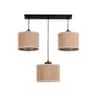 Devansh Solid Wood Electric Wall Light in Brown Colour with Multi Shade Count of 1 Light