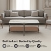 Paloma Square Marble Coffee Table in Pluto Spanish Ceramic Finish