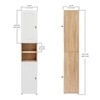Lofty Tall Wardrobe with Striped Design for Bedroom Storage & Organization