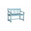 Norland Solid Wood Bench In Blue Finish