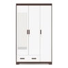 Miller 3 Door Wardrobe With Mirror in Two Tone Finish
