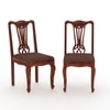 Nasir Solid Wood Dining Chair in Honey Finish - Set of 2