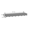 Ruki Solid Wood Wall Shelf Medium Size in Toasted Walnut Finish