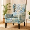 Iris Bloom Wing Back Chair in Multi Colour