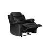 Shine Leatherette One Seater Manual Recliner in Black Colour