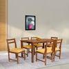 mishel solid wood  6 seater Dining table in  Provincial Teak