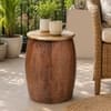 Rajwada Metal Side Table in Gold Finish