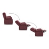 Griffin Recliner Two Seater - Crimson Burgundy