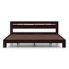 Amal Solid Wood King Size Bed In Mahogany Finish