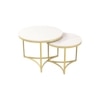 Griffin Nesting Coffee Table In Gold Finish