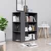 Hexa Engineered Wood Bookshelf Multipurpose Storage Rack in Slate Grey Colour