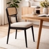 Scandinavian Arlo Dining Chair Black Matte Finish