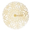 Aurum Solid Wood Side Table in Antique Gold Finish