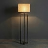 Blender Beige Jute Floor Lamp with Beige Jute Base